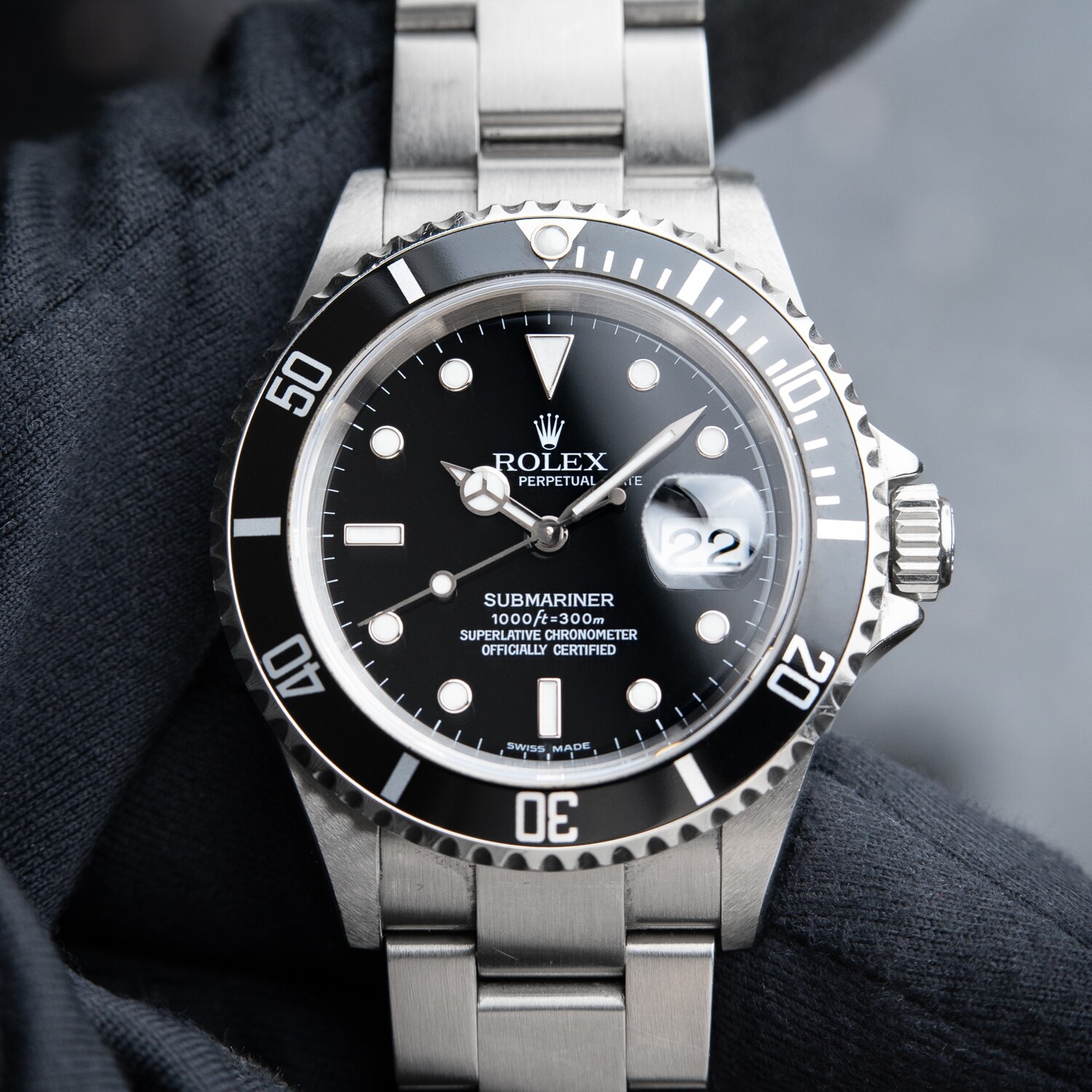 Rolex Submariner Date Oyster Perpetual Diver Black Ceramic Steel