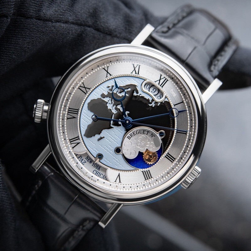 Breguet Classique Hora Mundi Europe 5717 Platinum Automatic Set 43mm