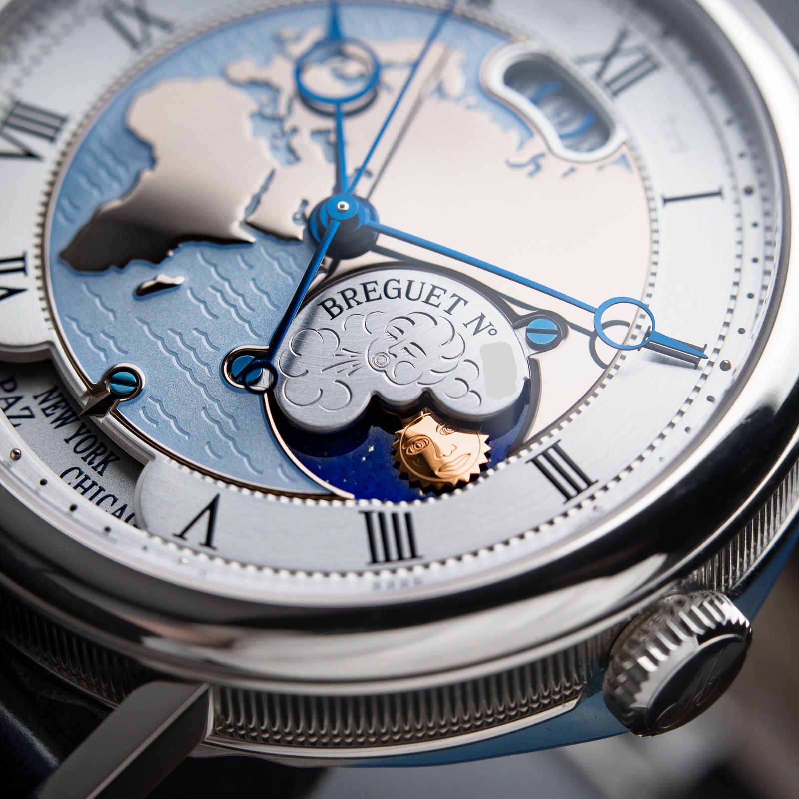 Breguet Classique Hora Mundi Europe 5717 Platinum Automatic Set 43mm