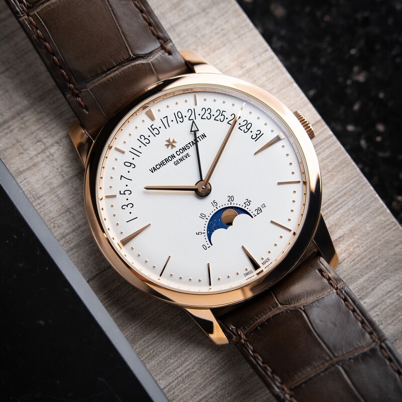 Vacheron Constantin Patrimony Moonphase Retrograde Date 2022 NOS Rose Gold