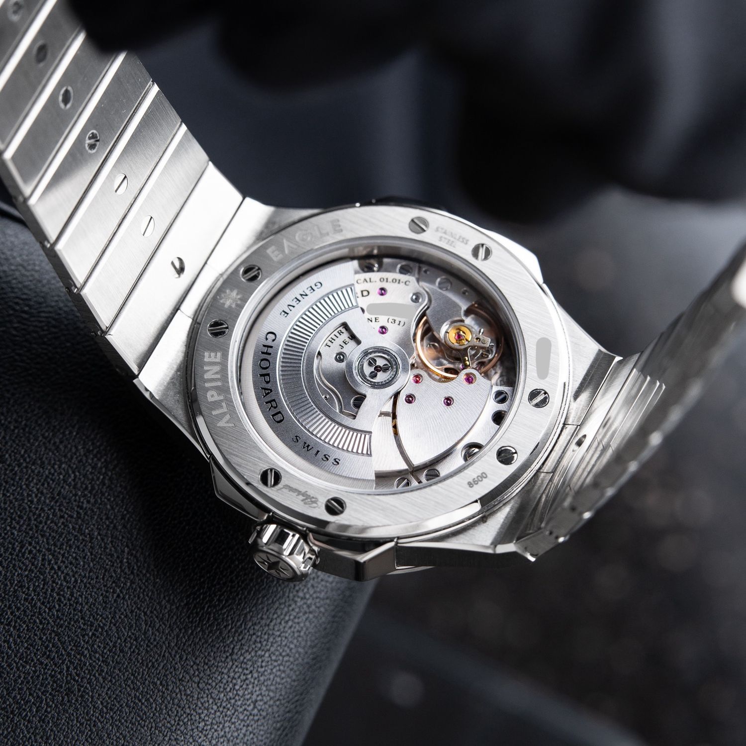 Chopard Alpine Eagle Large 41mm Date Blue Steel Bracelet Automatic