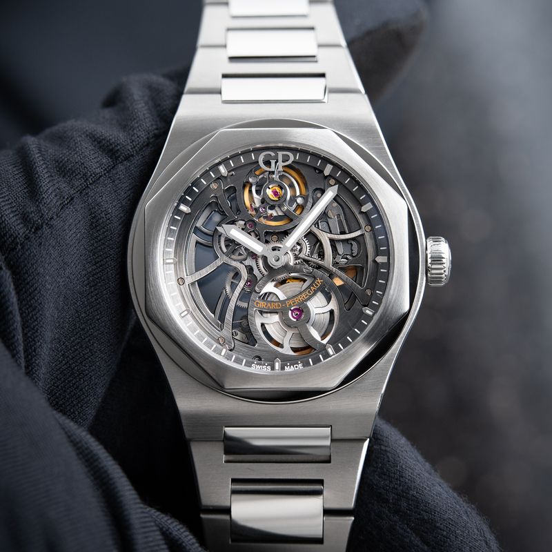 Girard Perregaux Laureato Skeleton Openworked Steel Automatic 42mm 81015