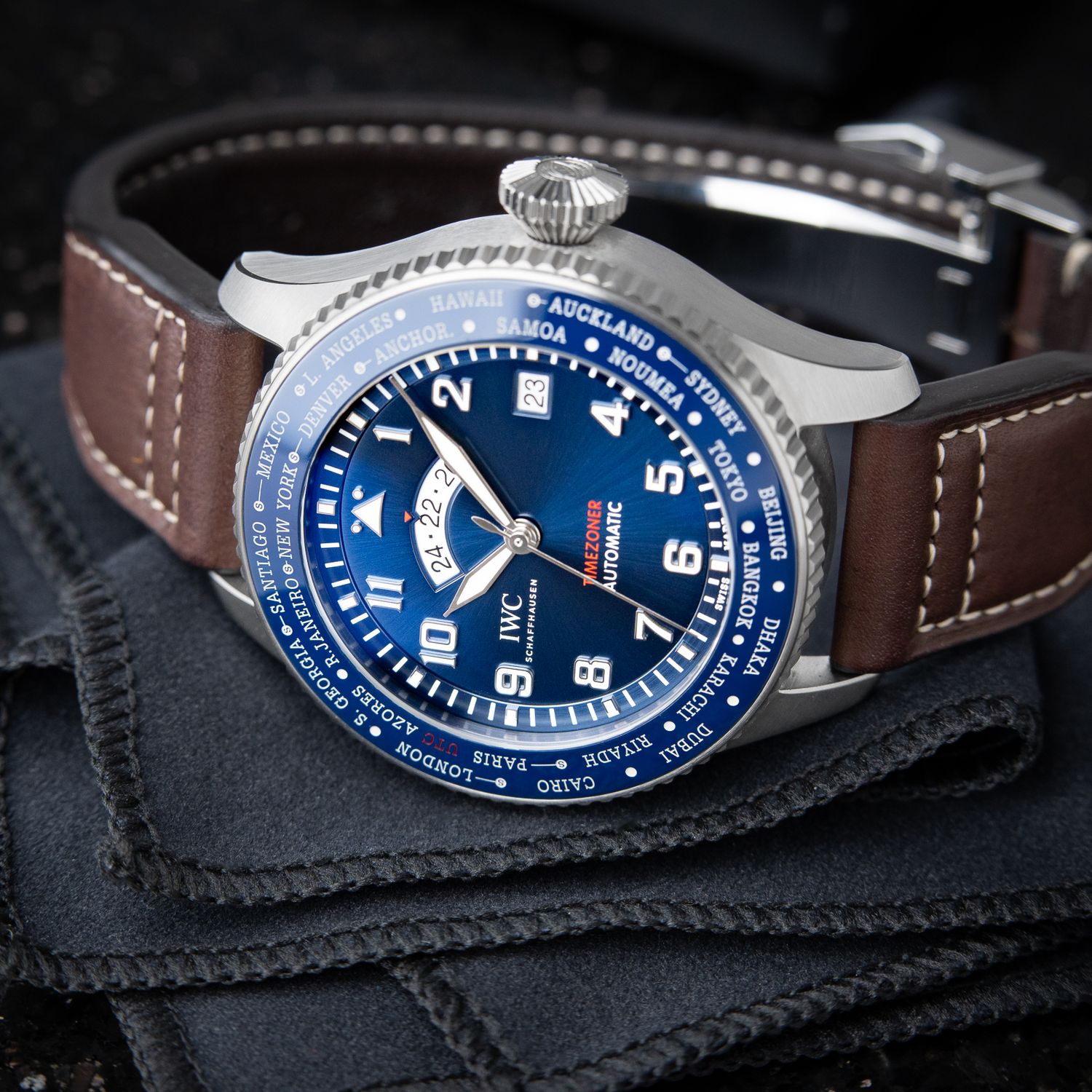 IWC Pilot's Watch Timezoner Le Petit Prince Limited Edition GMT Blue Dial  46mm