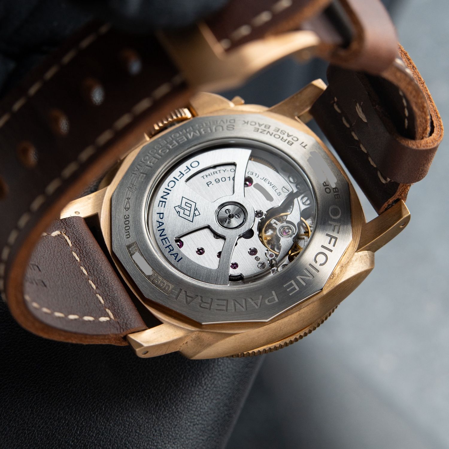 Panerai Luminor Submersible Bronzo Bronze Brown Ceramic Diver