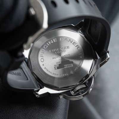 Panerai Luminor GMT Date Automatic 300M Leather Black Steel Set 44