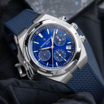 Vacheron Constantin Overseas 5500V Chronograph Blue Dial Steel