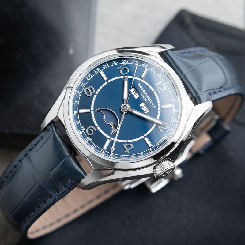 Vacheron Constantin Fiftysix Complete Calendar Blue Steel Automatic 4000E
