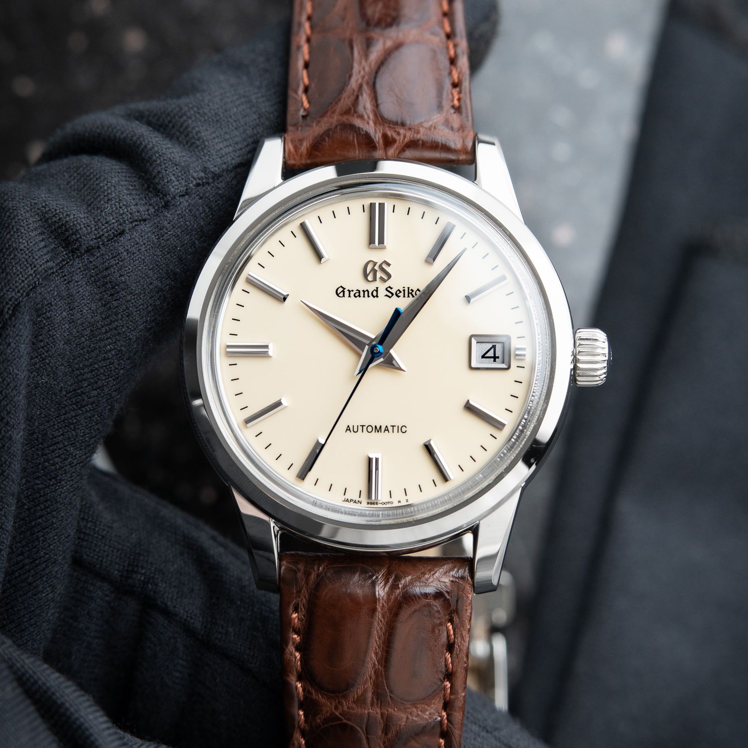 Grand Seiko Elegance Collection CLEAN 3 Day Steel Leather Ivory Automatic