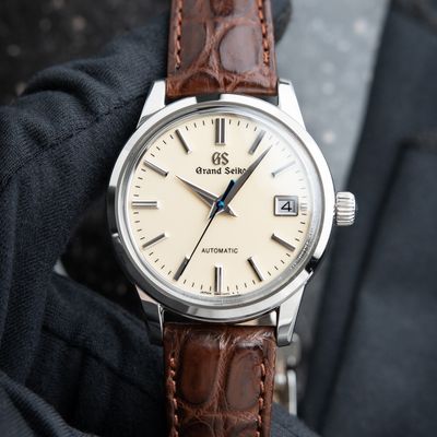 Grand Seiko Elegance Collection CLEAN Day Steel Leather Ivory