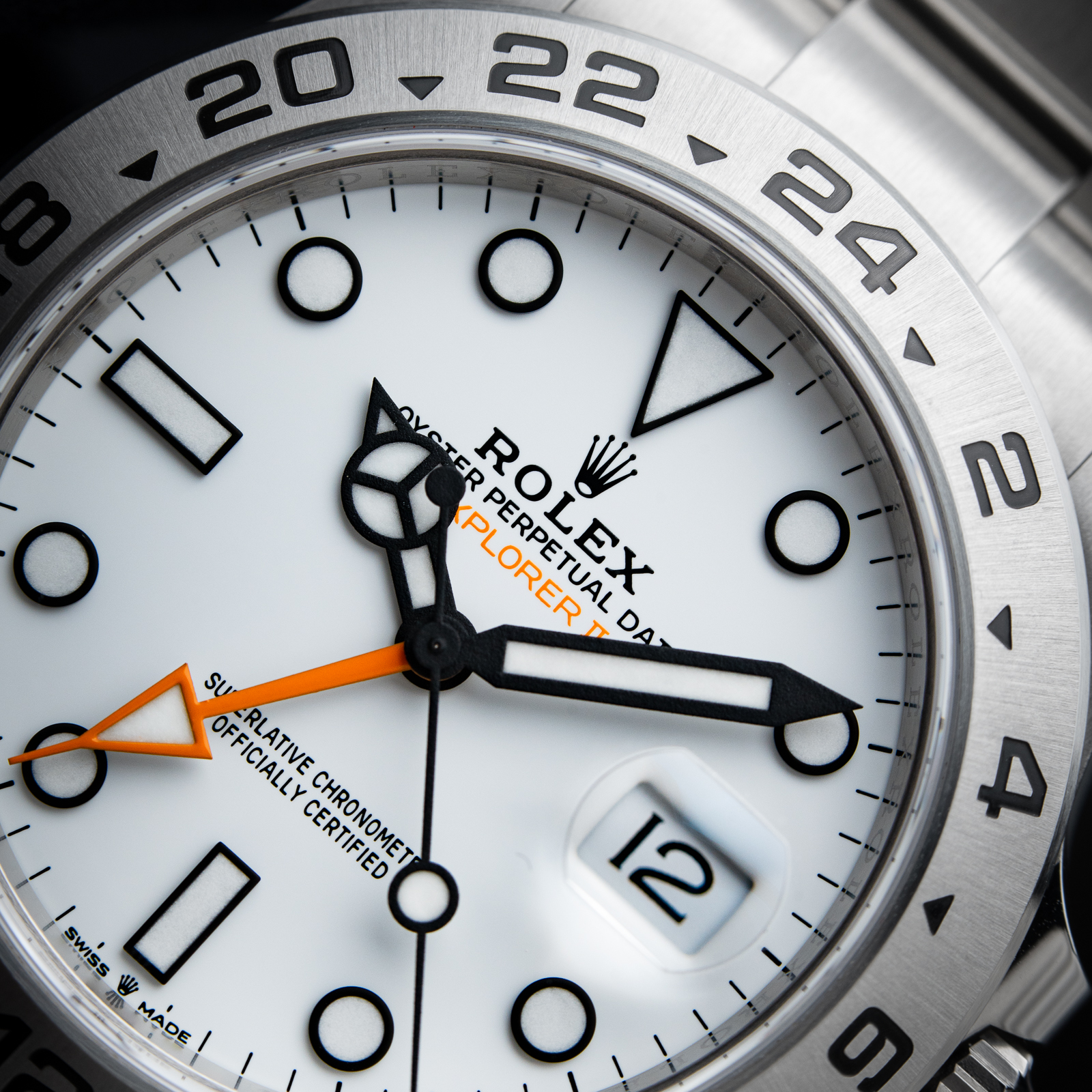 Rolex Explorer II Polar CLEAN 3/24 Oyster 42mm White Dial Steel Automatic