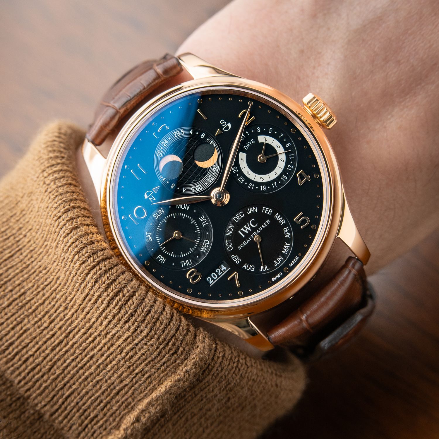 iwc perpetual calendar rose gold