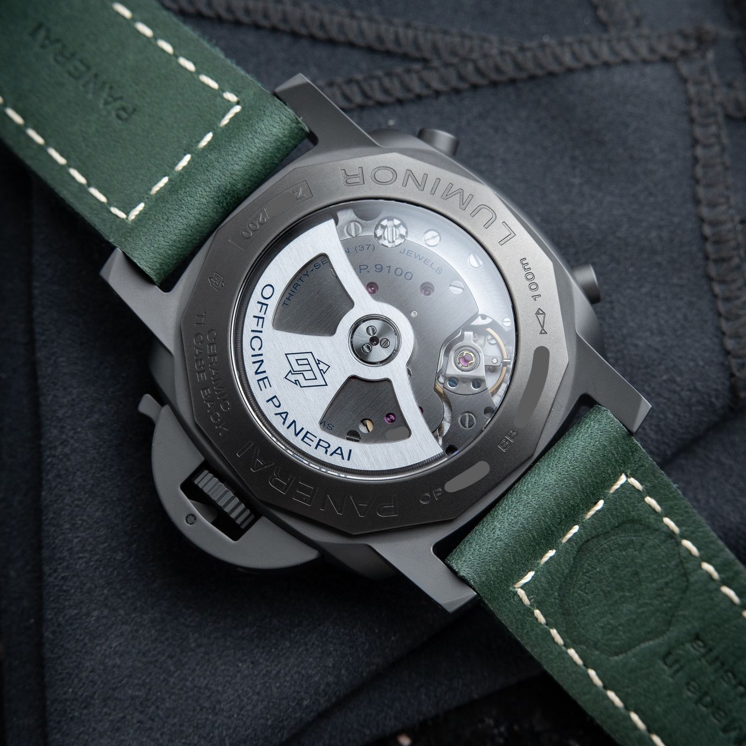 【純正】OFFICINE PANERAI ラバーベルト オリーブグリーン OFFICINE PANERAI（オフィチーネ パネライ） 純正替えベルト 尾錠用