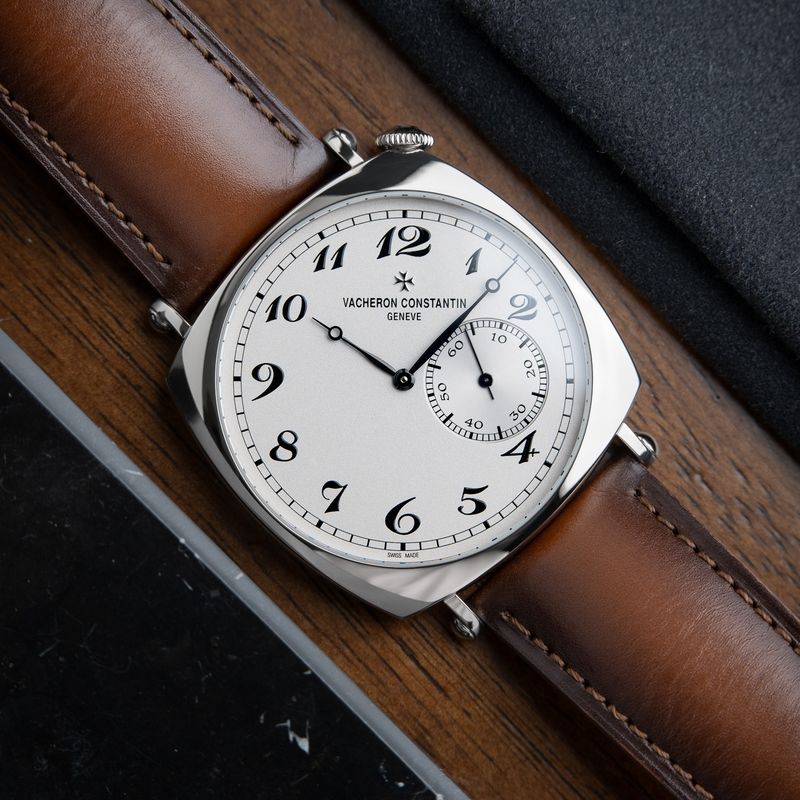 Vacheron Constantin Historiques American 1921 Clean 40 White Gold Leather 82035