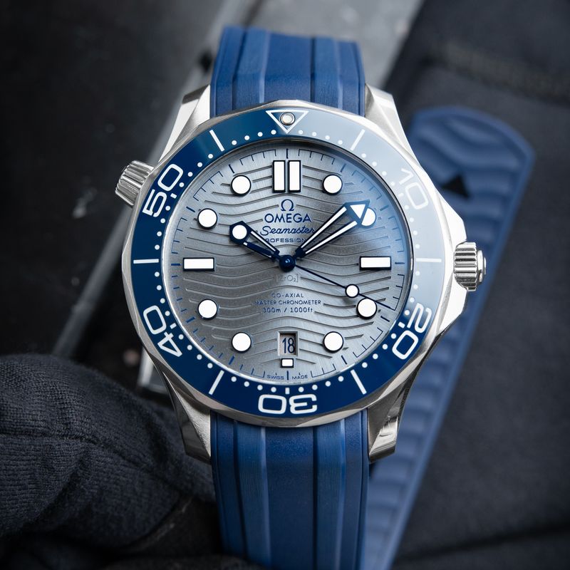 OMEGA Seamaster Professional Diver 300M SMP Steel Blue Strap Ceramic Dial
