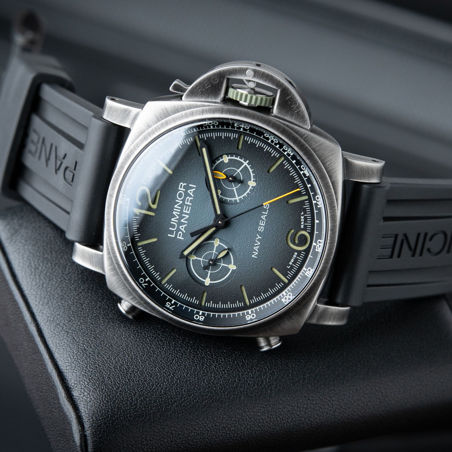 Panerai Luminor Navy Seals UNWORN Limited Edition Chronograph Grey PAM1409