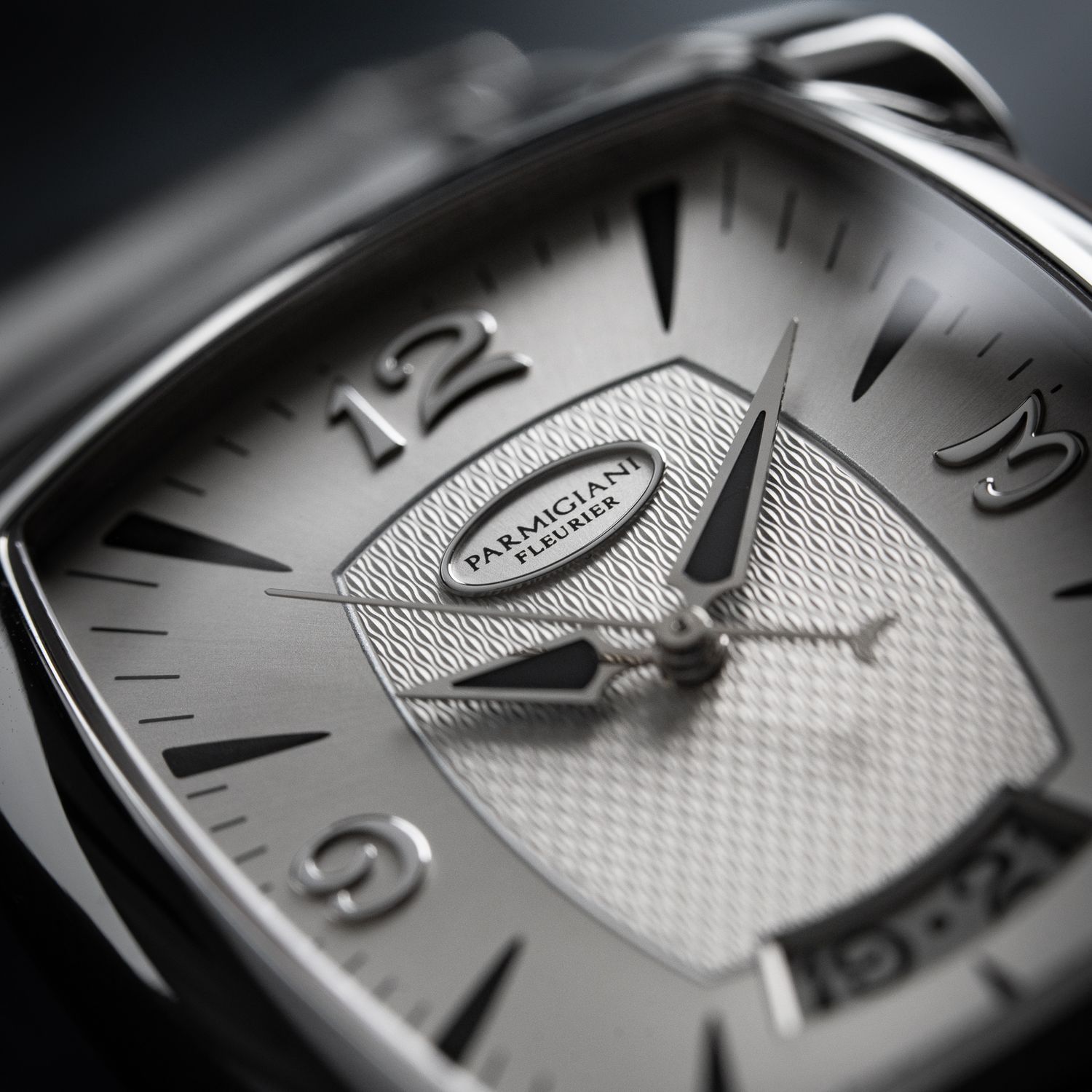 Parmigiani Fleurier Kalpa XL Silver Dial Steel Bracelet Automatic Date
