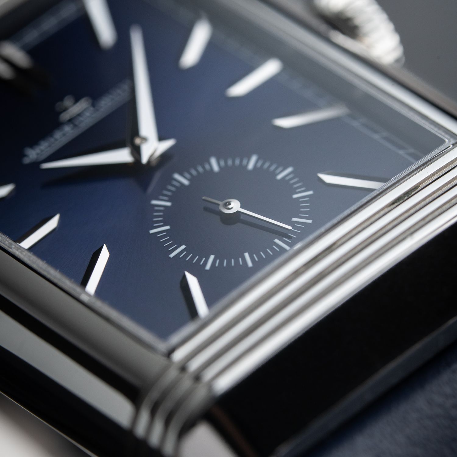 Jaeger-LeCoultre Reverso Duoface Tribute Dual Time Zone Steel Blue