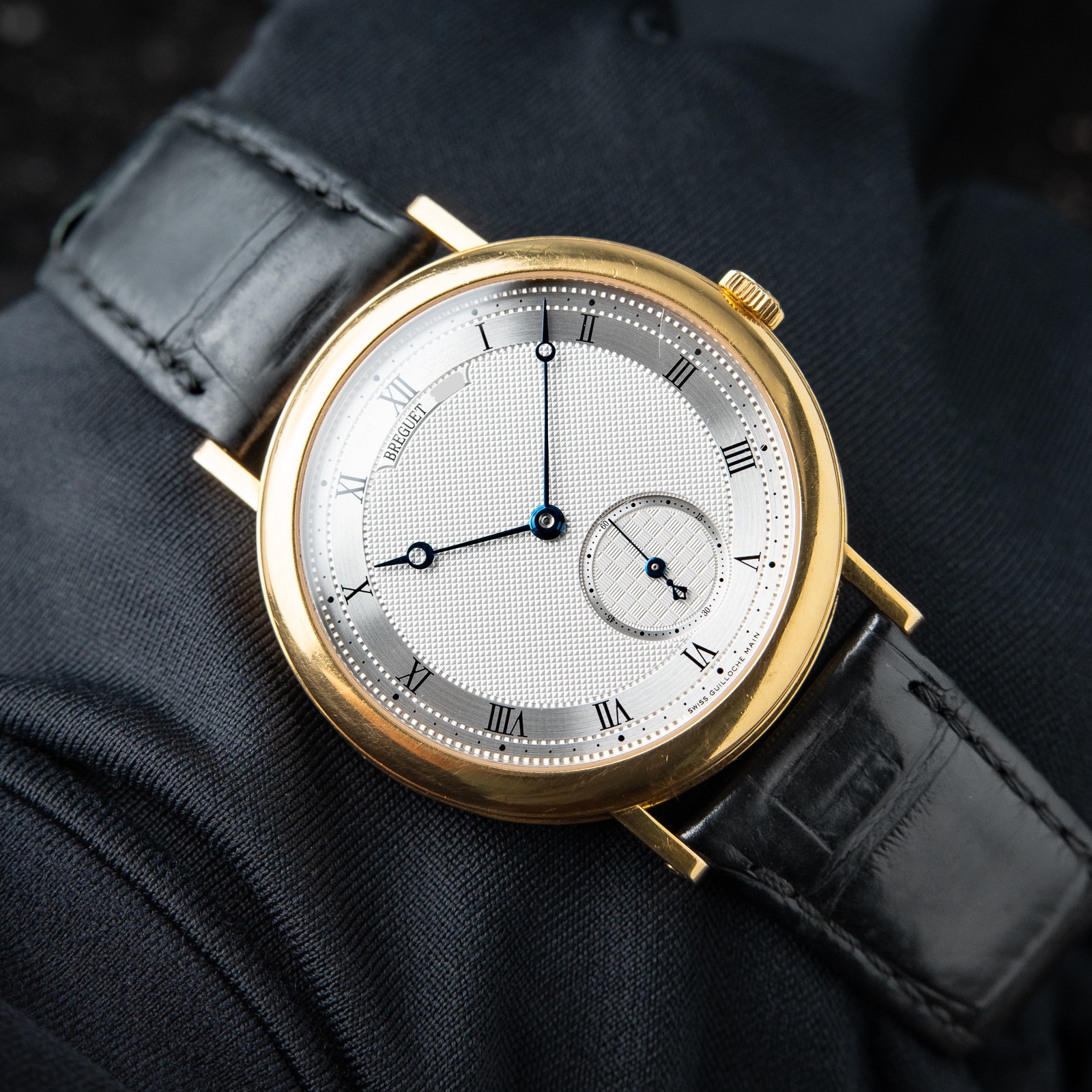 Breguet Classique 5140BA Yellow Gold Automatic Silver Dial Leather Set 40mm