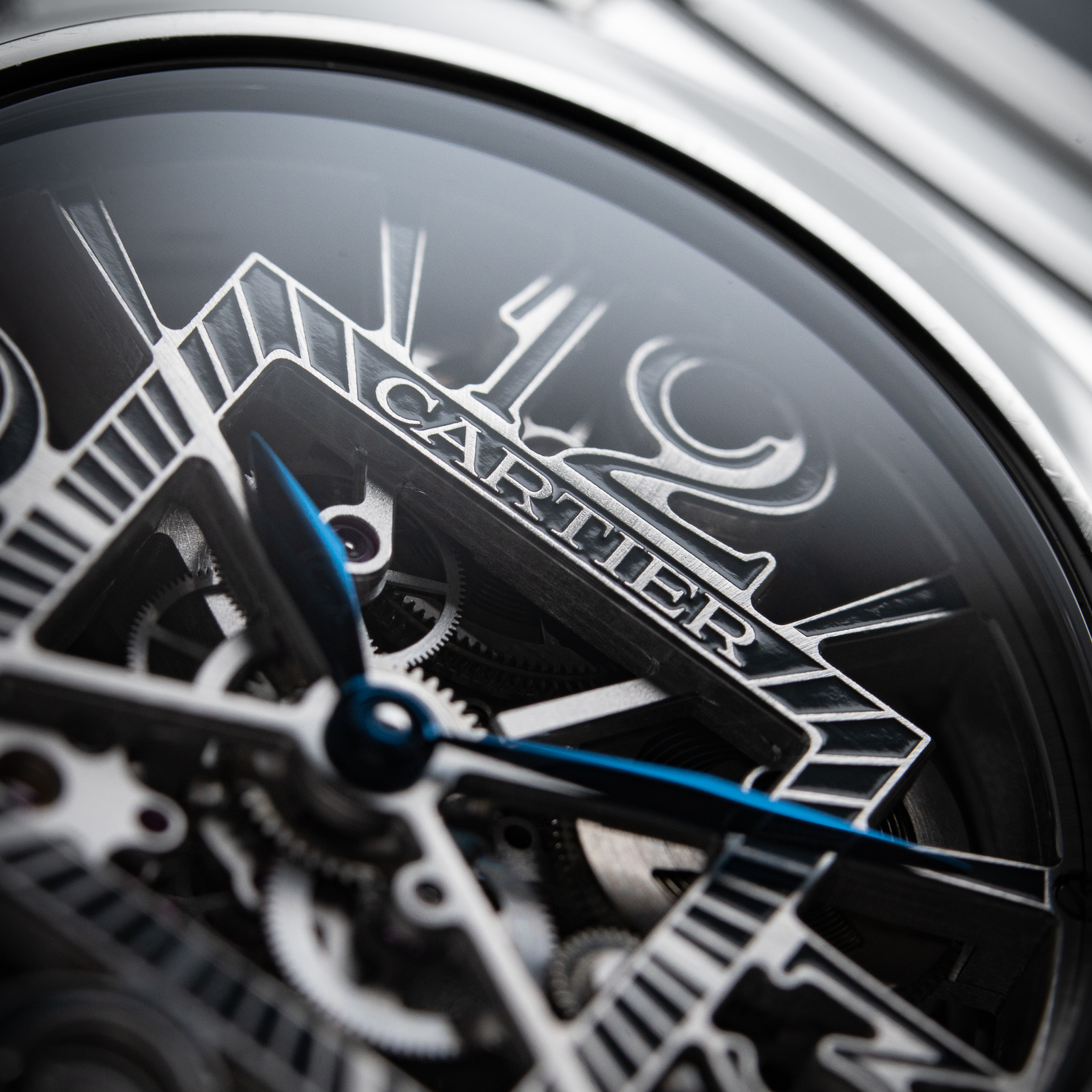 Cartier Pasha De Cartier Skeleton Openworked Steel Bracelet Automatic 41mm