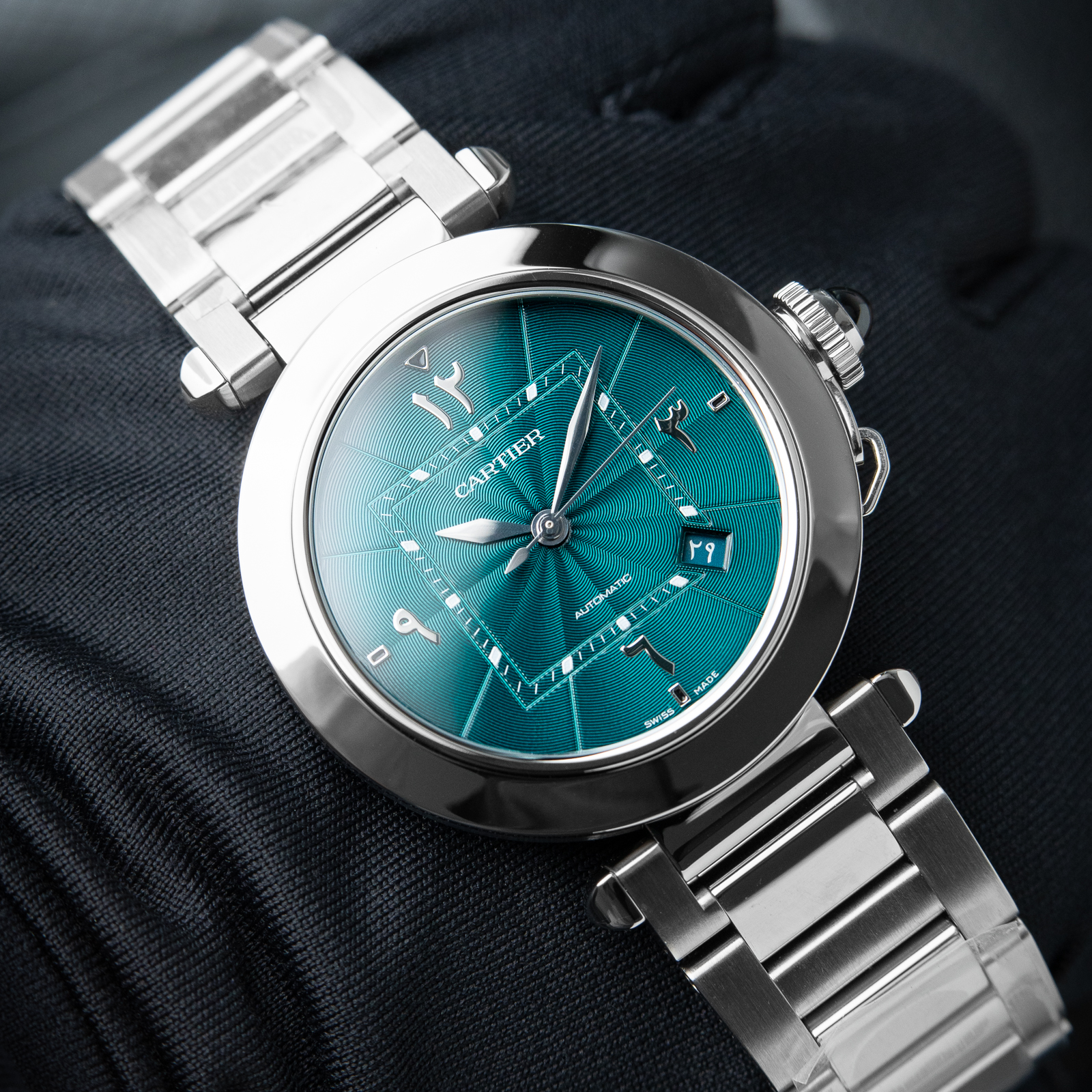 Cartier Pasha RARE Turquoise STICKERED Bracelet 2023 Middle Eastern Arabic