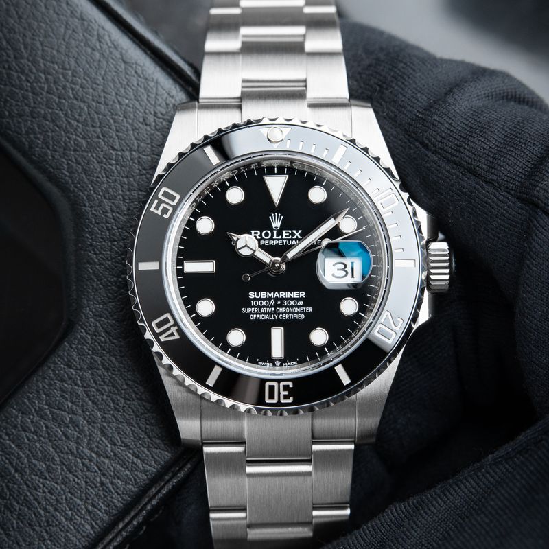 Rolex Submariner Oyster Perpetual Diver Black Ceramic Steel Bracelet 41mm