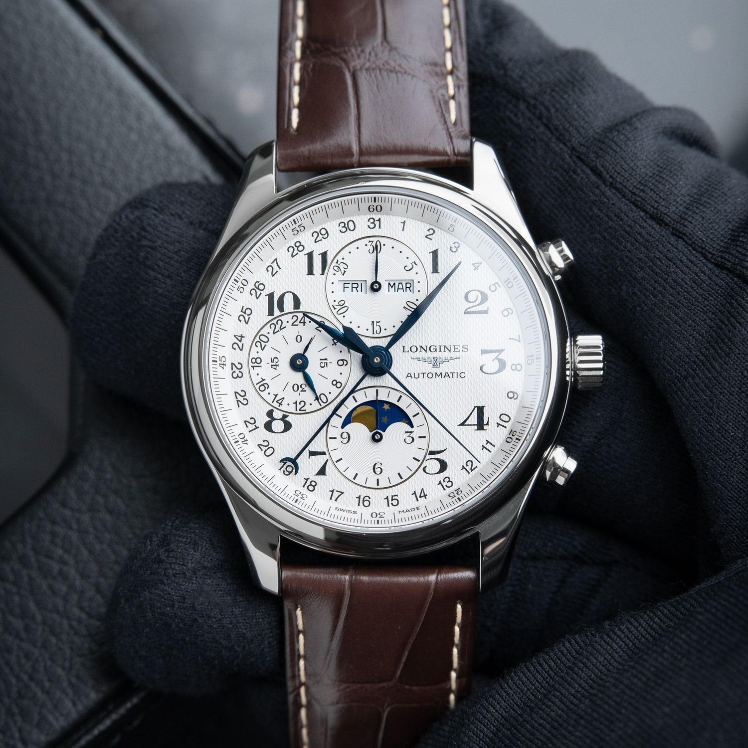 Longines Master Collection Chronograph Moonphase 2023 Steel Automatic 40mm