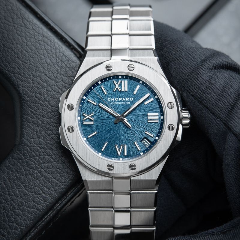 Chopard Alpine Eagle Large 41mm Date Blue Steel Bracelet Automatic