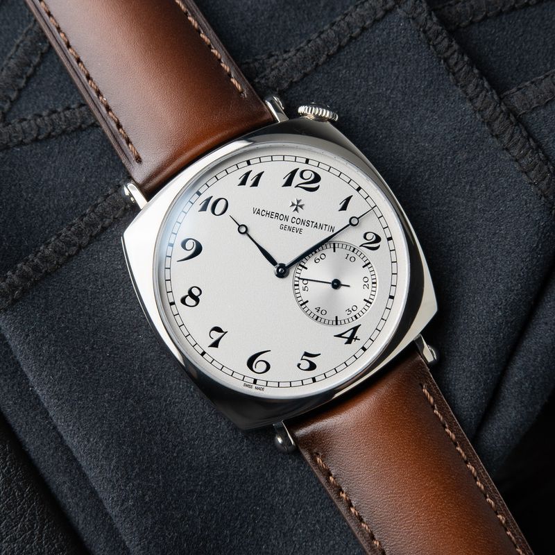 Vacheron Constantin Historiques American 1921 40 White Gold Leather Silver