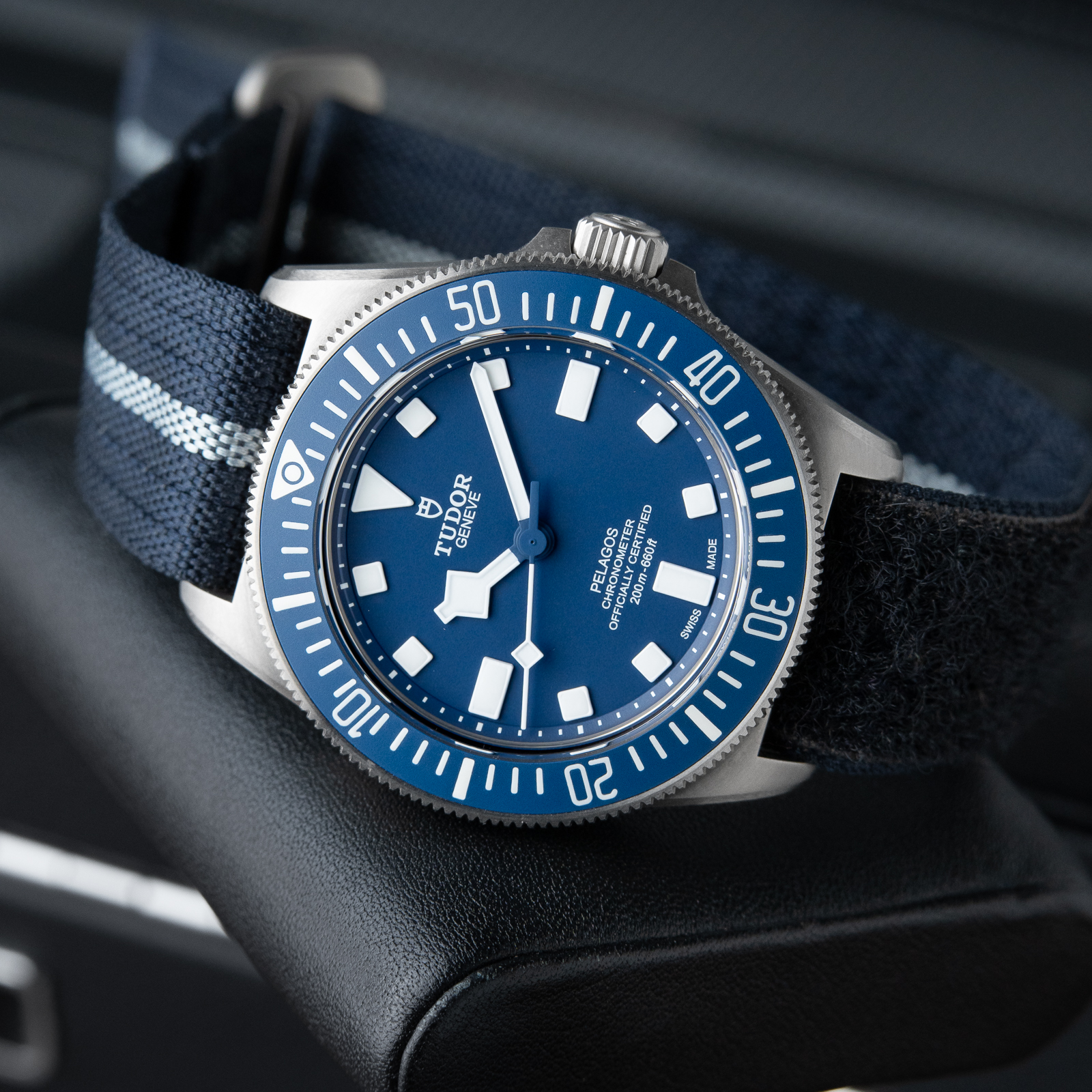 Tudor Pelagos FXD MN23 Marine Nationale 10/2023 Blue Titanium Diver NATO