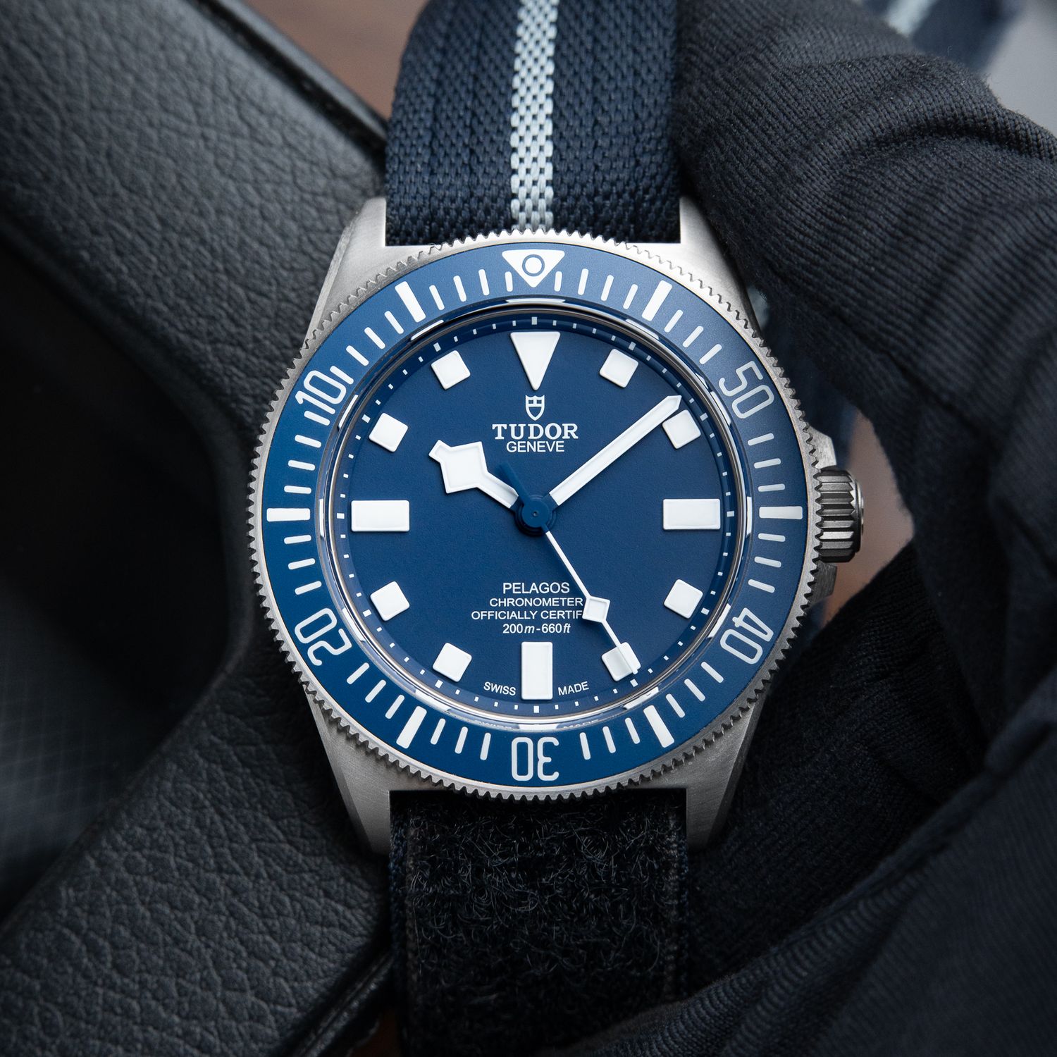 Tudor Pelagos FXD MN23 Marine Nationale 10/2023 Blue Titanium Diver NATO