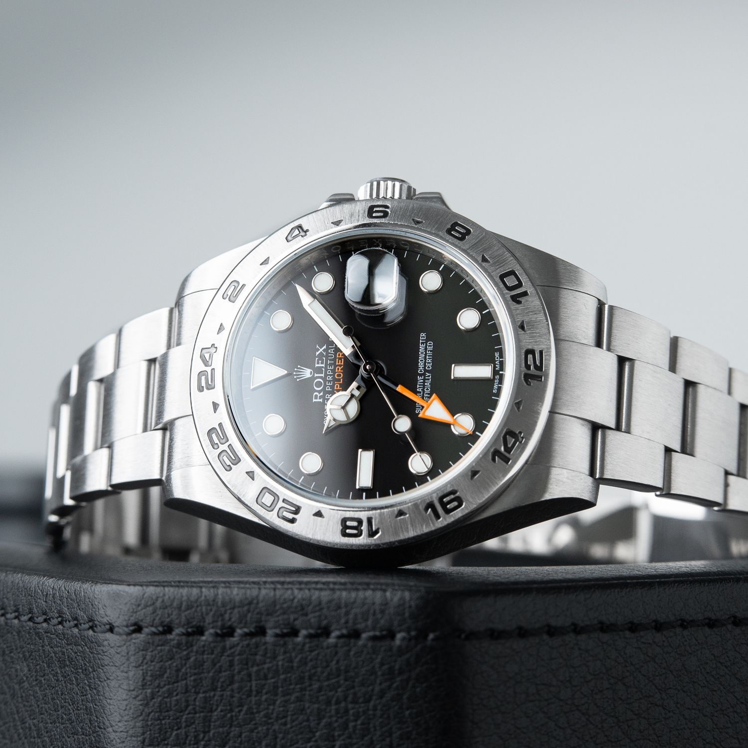 Rolex Explorer II Black Dial Oyster GMT 42mm Steel Automatic Set