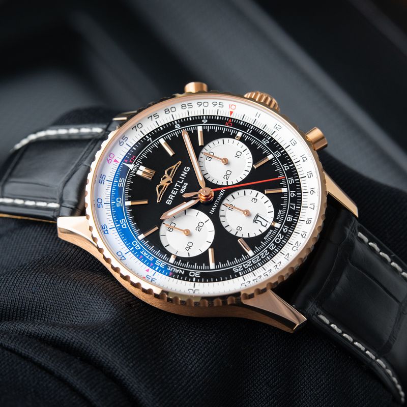 Breitling Navitimer B01 2024 CLEAN Chronograph Rose Gold Black RB0138 43mm