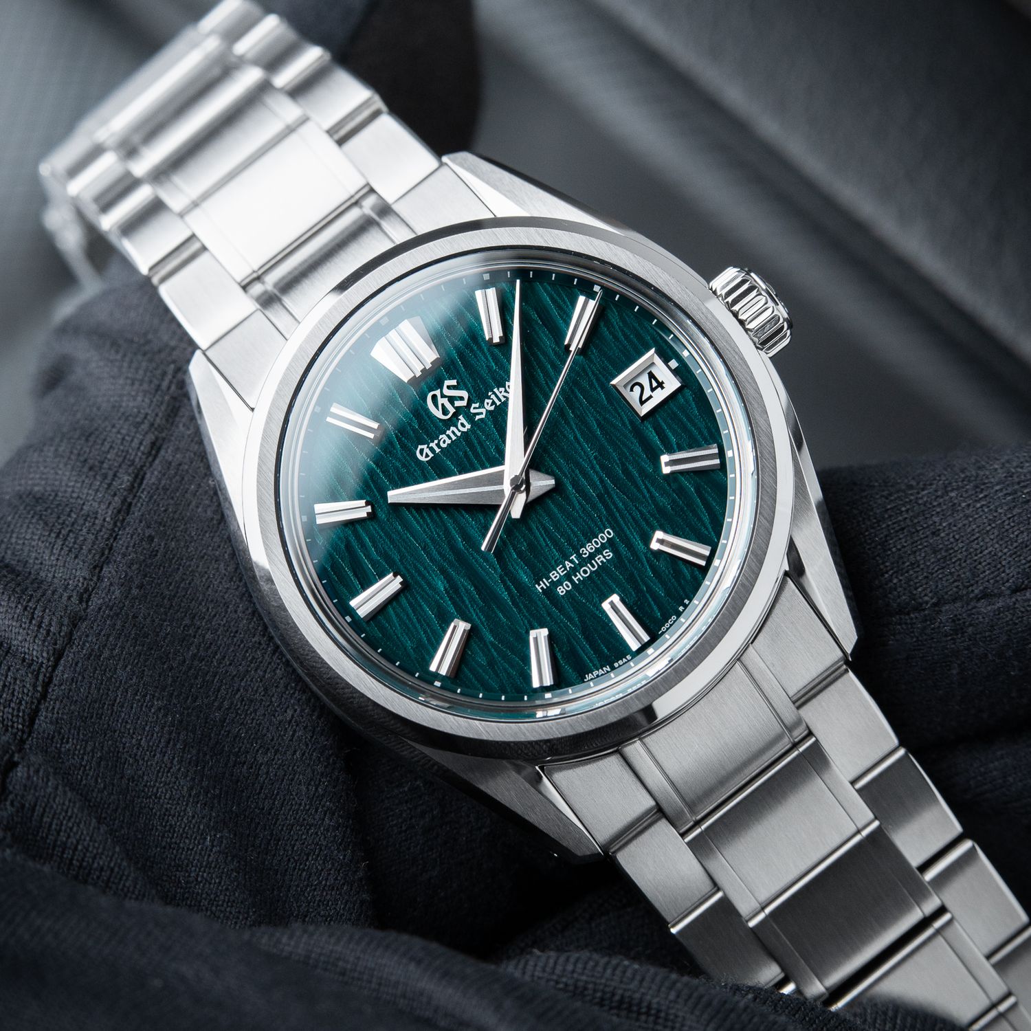 Grand Seiko Evolution 9 Collection Boutique Exclusive Hi-Beat Green Birch Dial Steel