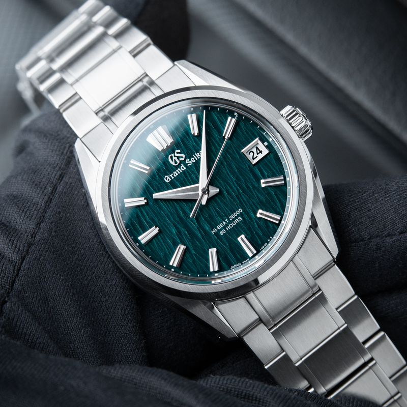 Grand Seiko Evolution 9 Collection Boutique Exclusive Hi-Beat Green Birch Dial Steel