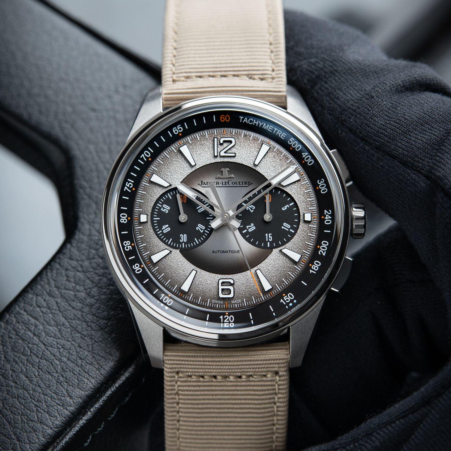 Jaeger-LeCoultre Polaris UNWORN 9/2024 Chronograph Gray Dial Strap 42mm