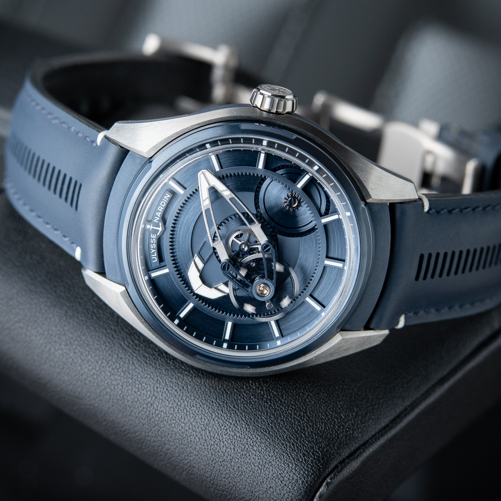 Ulysse Nardin Freak X PVD Titanium Blue Dial Leather Automatic 43mm