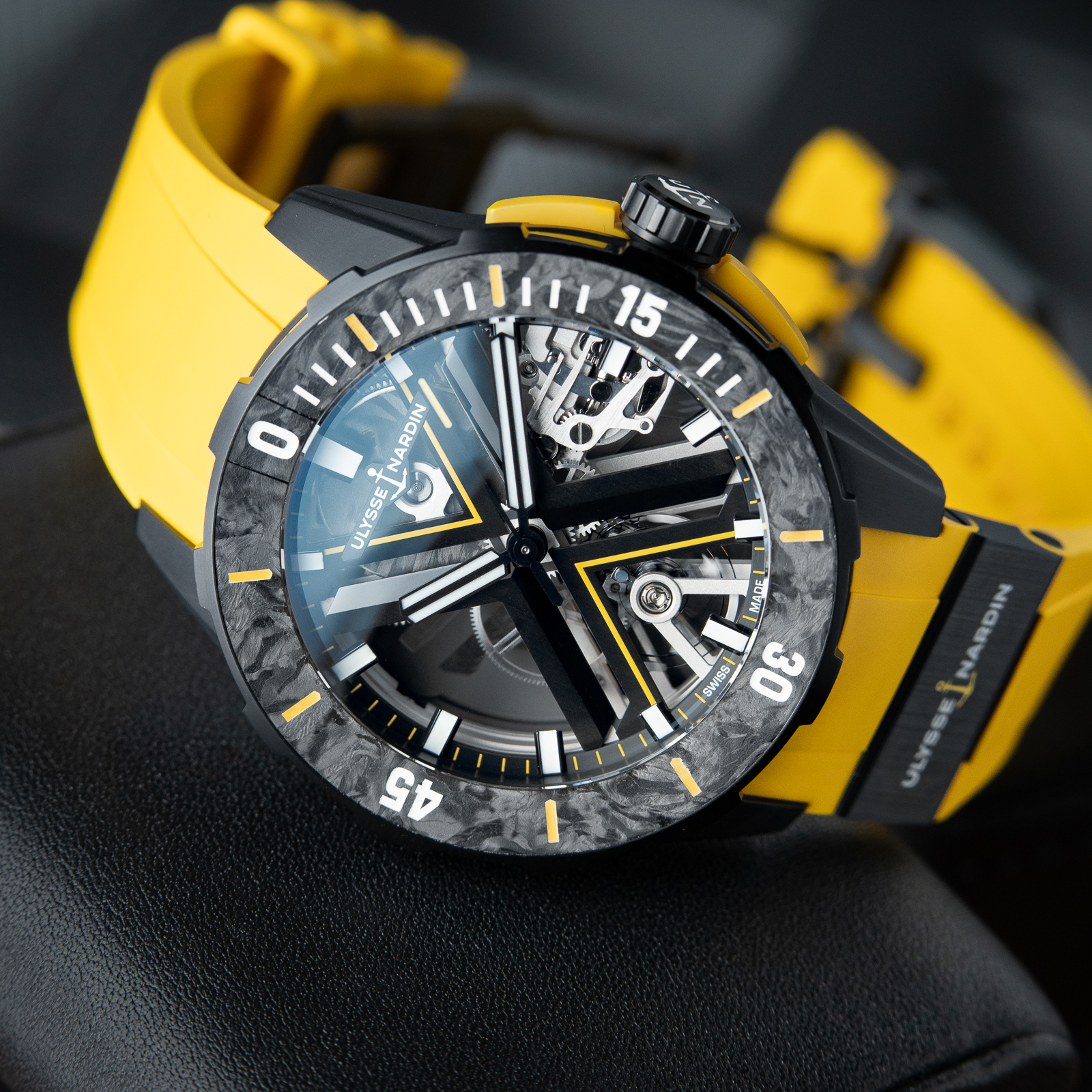 Ulysse Nardin Diver X Limited Edition Skeleton Titanium Carbon Yellow 44mm