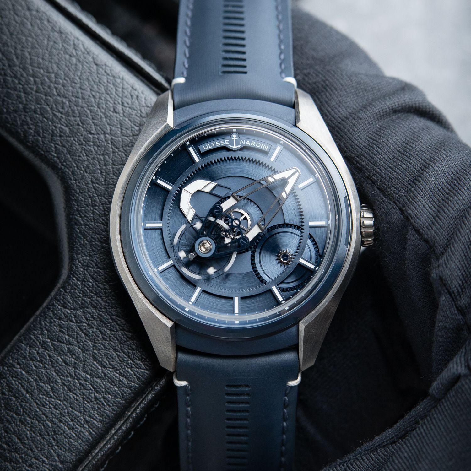 Ulysse Nardin Freak X PVD Titanium Blue Dial Leather Automatic 43mm