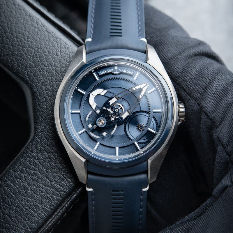 Ulysse Nardin Freak X PVD Titanium Blue Dial Leather Automatic 43mm