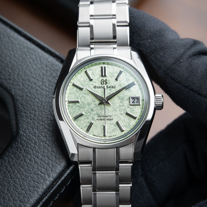 Grand Seiko Heritage Collection UNWORN 62GS Hi-Beat Sakura Wakaba Green Titanium 38mm
