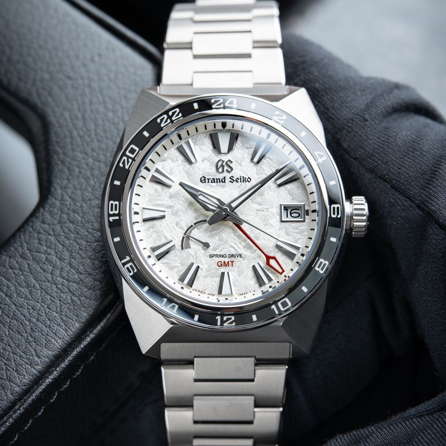Grand Seiko Sport Collection Spring Drive 3 Day GMT Titanium Bracelet White