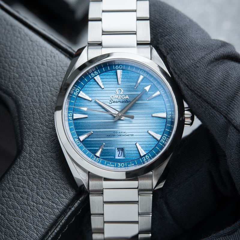 Omega Seamaster Aqua Terra 8/2023 150M Summer Blue Steel Bracelet NATO