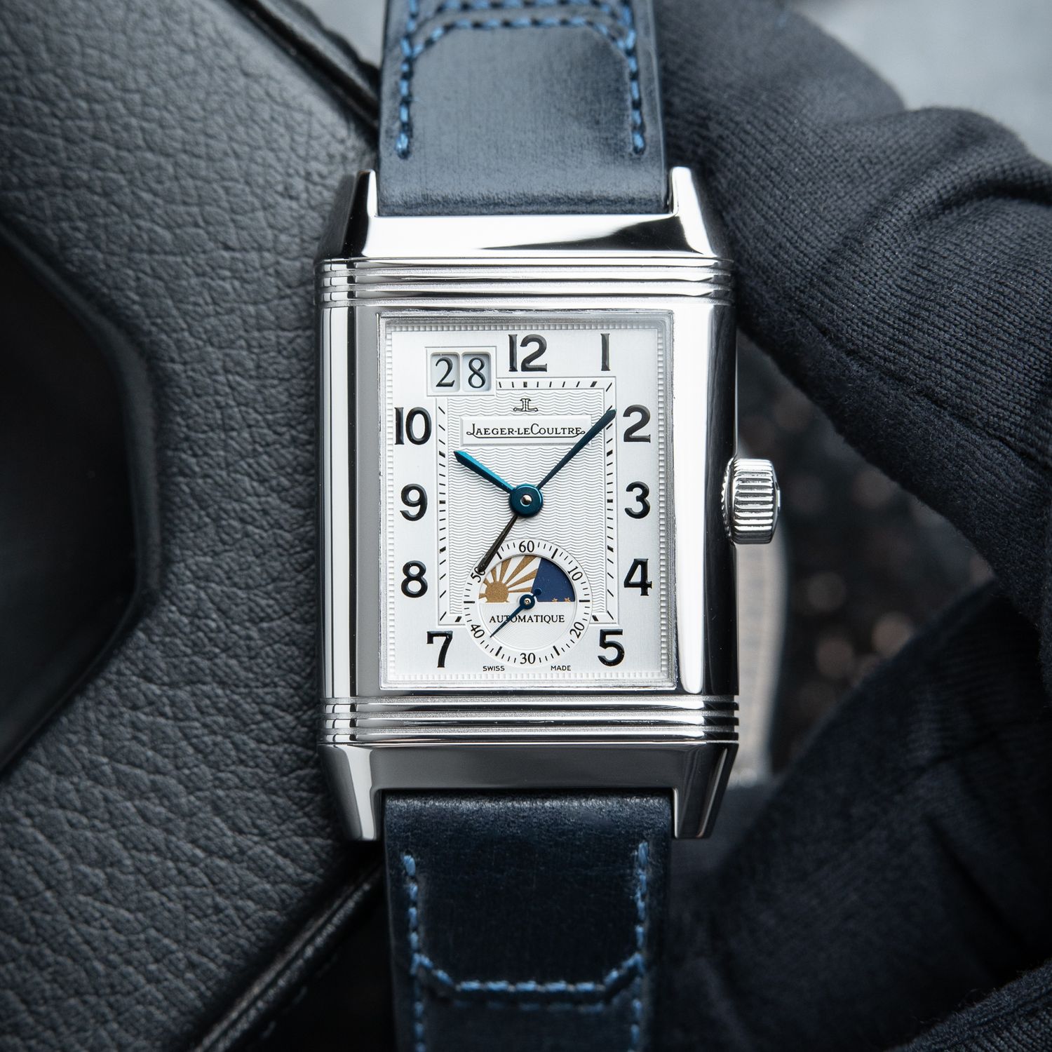 Jaeger-LeCoultre Grande Reverso GMT Day/Night Date Silver Dial Automatic