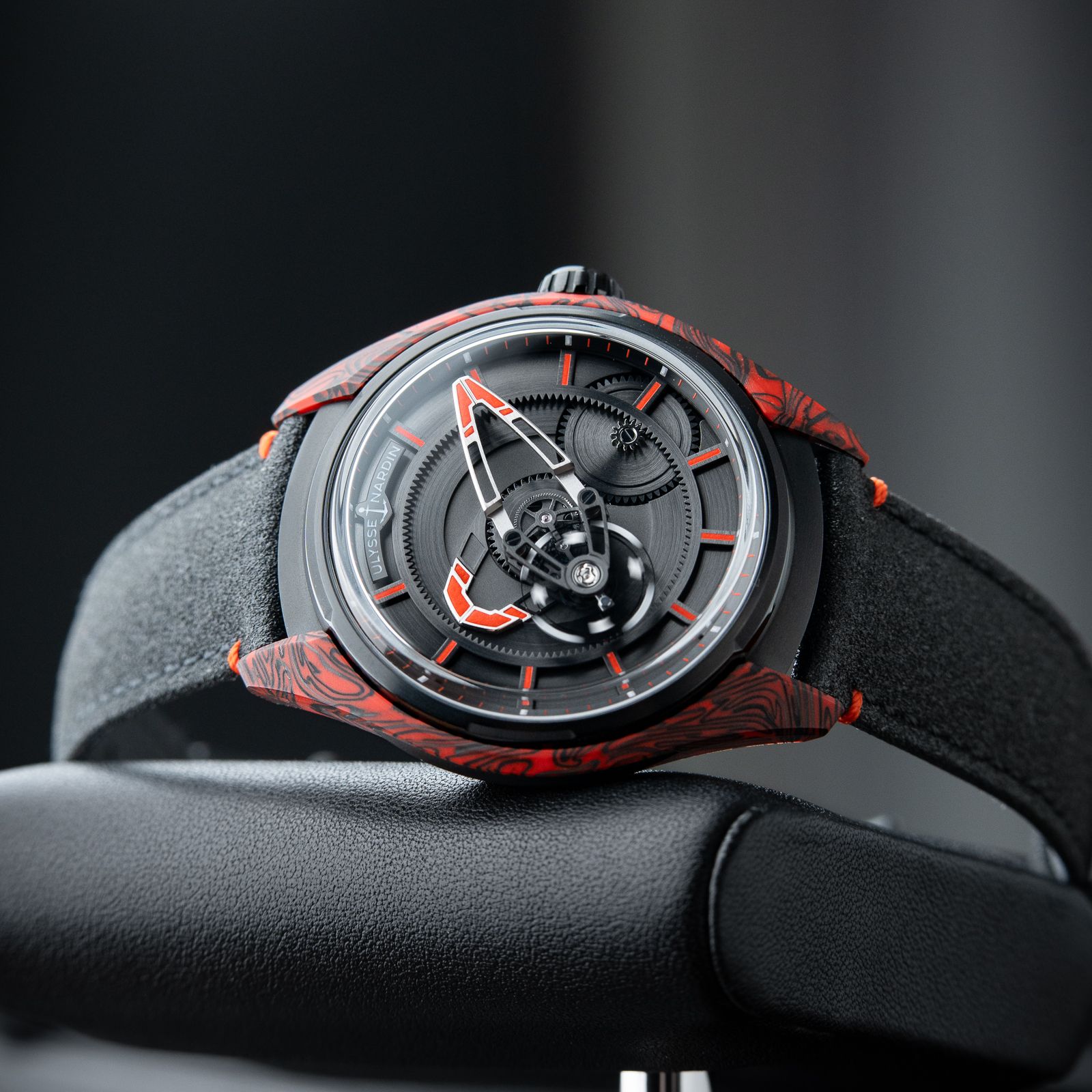 Ulysse Nardin Freak X UNWORN 8/2024 Magma Carbon Red Black Dial Leather 43mm