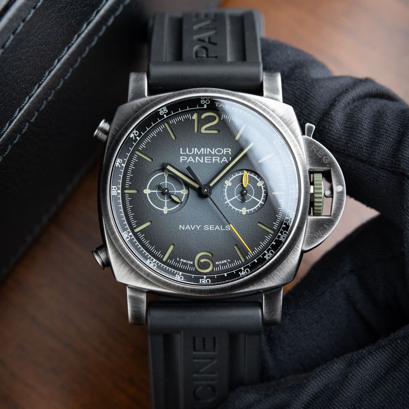 Panerai Luminor Marina Automatic Navy Seals 7/2024 Limited Edition Chronograph Grey PAM1409