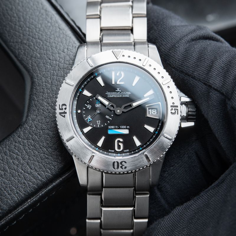 Jaeger-LeCoultre Master Compressor Diving GMT Limited Titanium Bracelet 44
