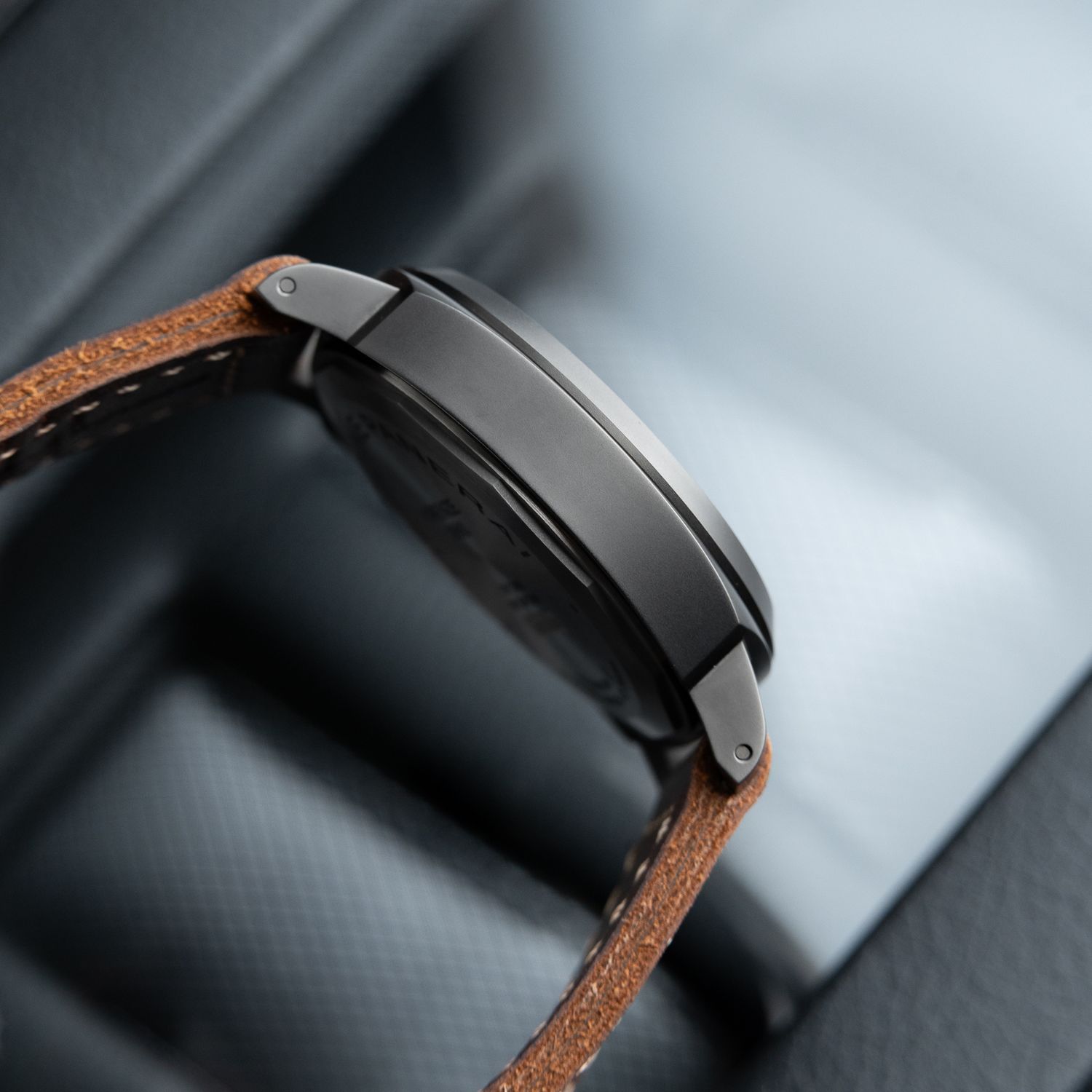 Panerai Luminor California 8 Days DLC Titanium Black Dial Leather