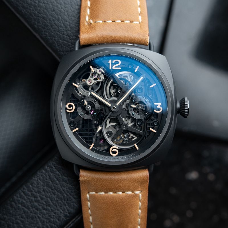Panerai Radiomir Lo Scienziato Tourbillon GMT Ceramica Limited Pam348 Set