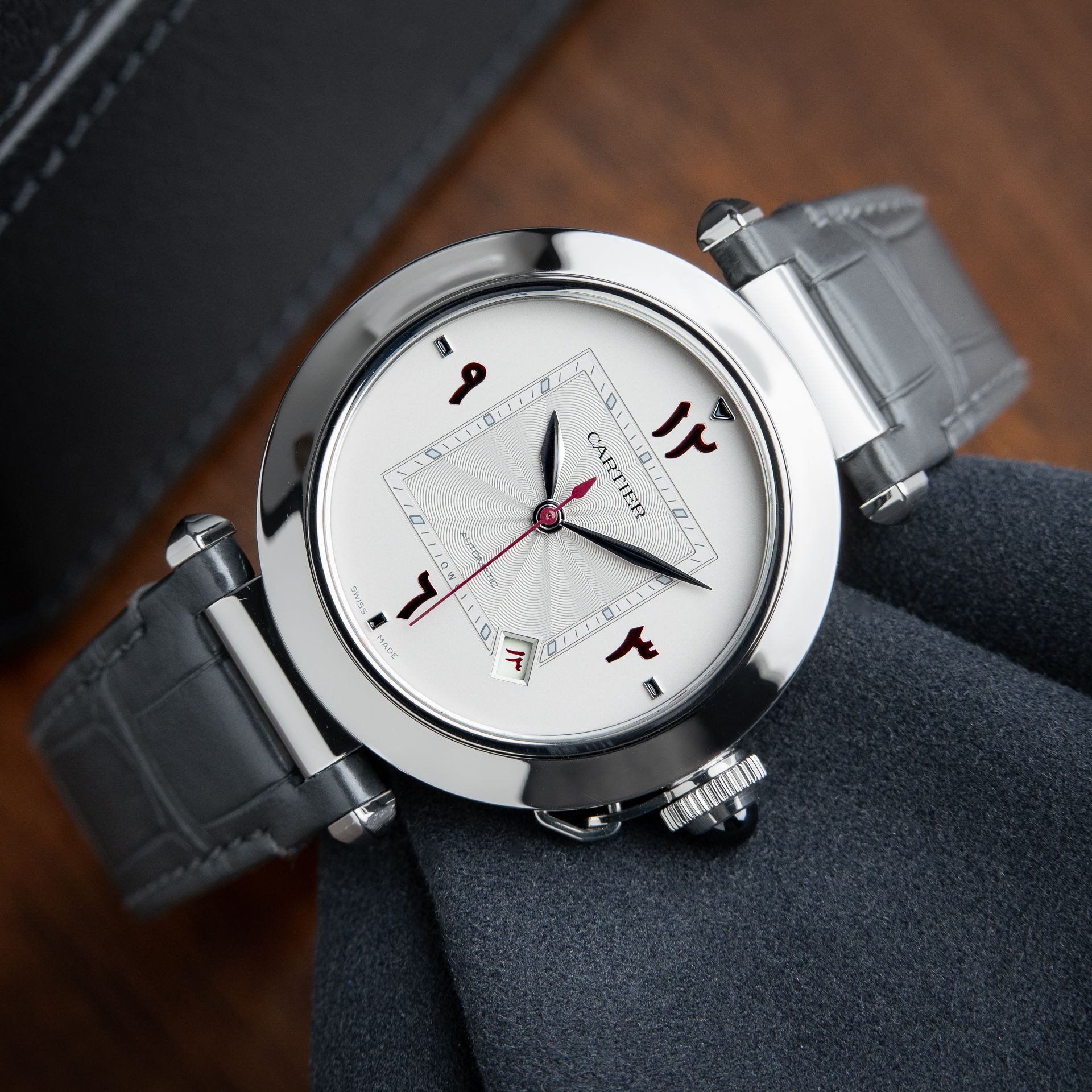 Cartier Pasha RARE Qatar Limited Edition 2023 Middle Eastern Dial Maroon