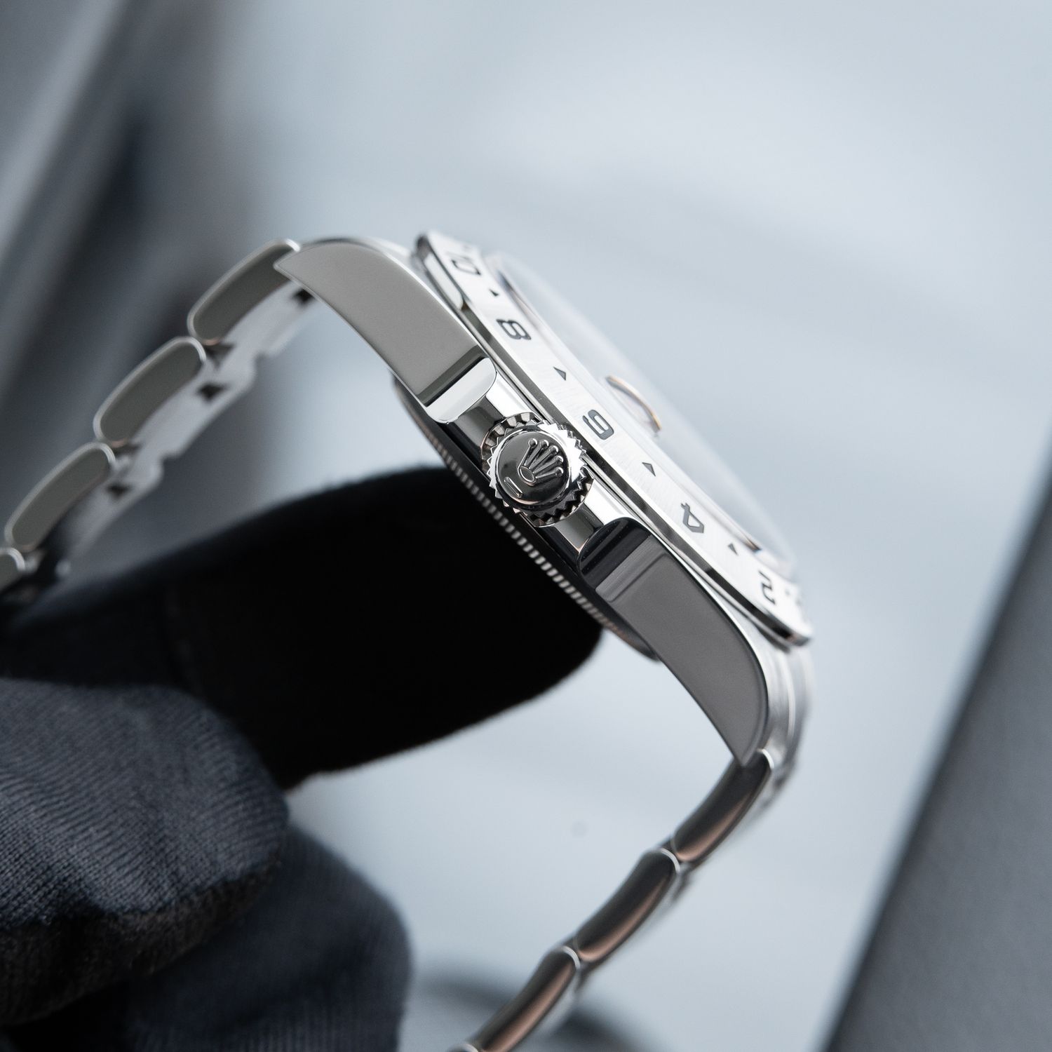 LAUREL ブラック アナログ 時計 Rolex Explorer II 1/2024 Black Dial Oyster GMT 42mm Steel